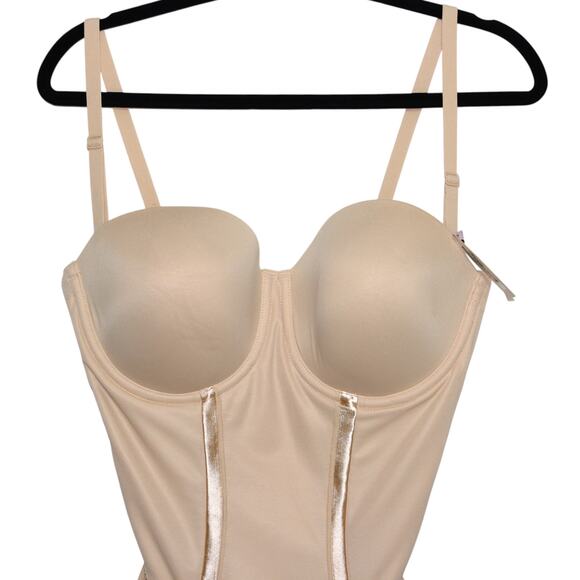 Maidenform Firm Tummy-Control Easy Up Strapless Bodysuit 1256 38D NWT - Picture 3 of 8